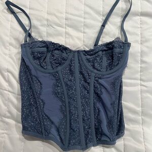 Urban Outfitters blue corset top